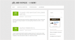 Desktop Screenshot of buyausedbicycle.com